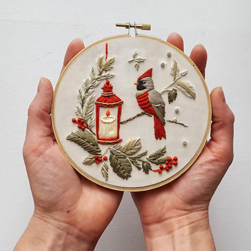 Rubbyoo Embroidery Kit - Red Cardinal - image 6