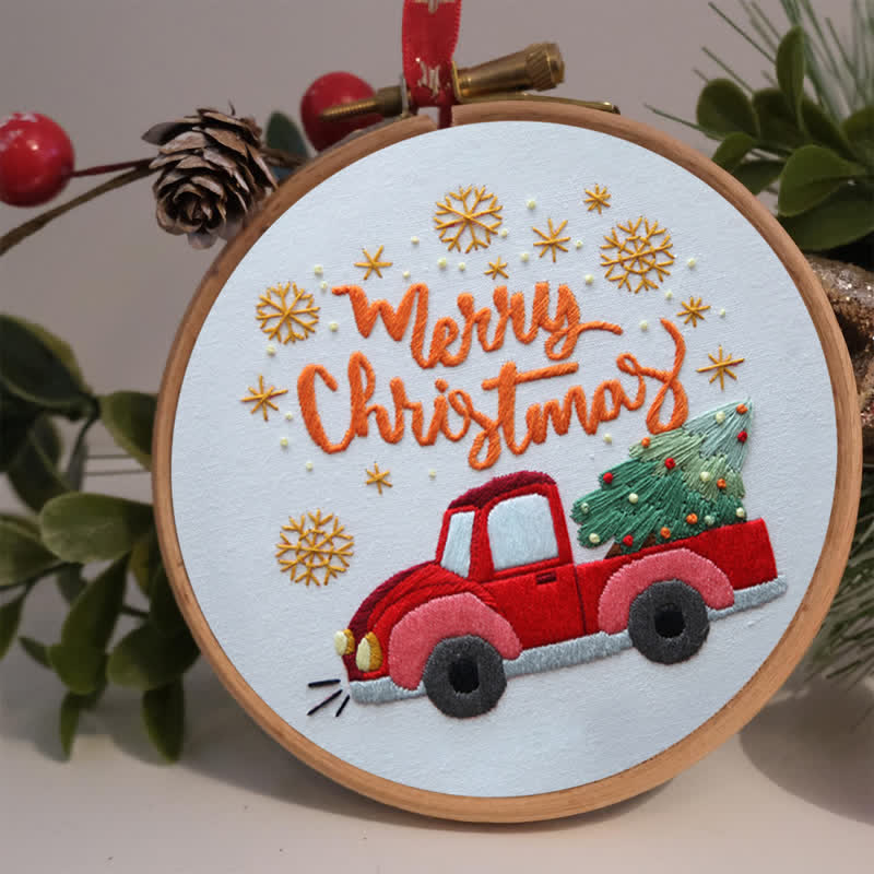Rubbyoo Embroidery Kit - Christmas Truck  - image 2
