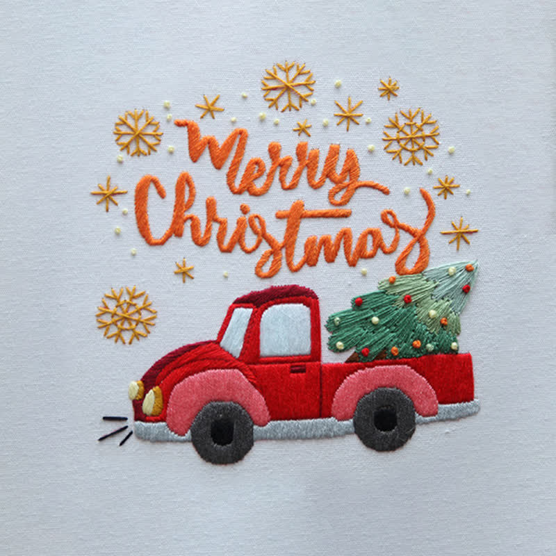 Rubbyoo Embroidery Kit - Christmas Truck  - image 4
