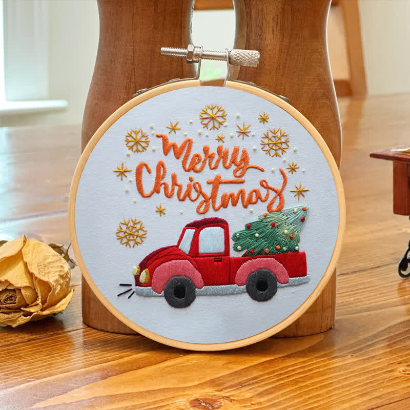 Rubbyoo Embroidery Kit - Christmas Truck  - image 7