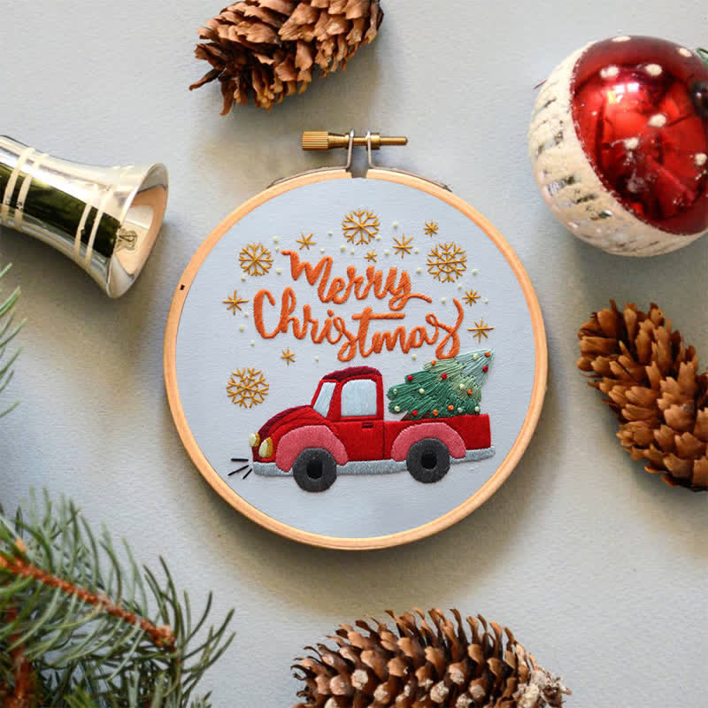 Rubbyoo Embroidery Kit - Christmas Truck  - image 6