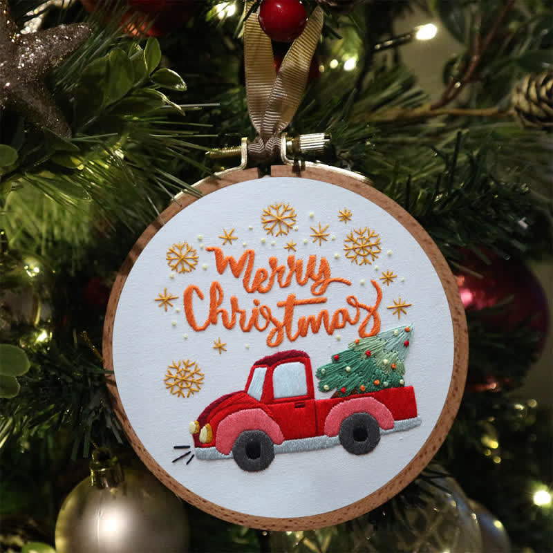 Rubbyoo Embroidery Kit - Christmas Truck  - image 5