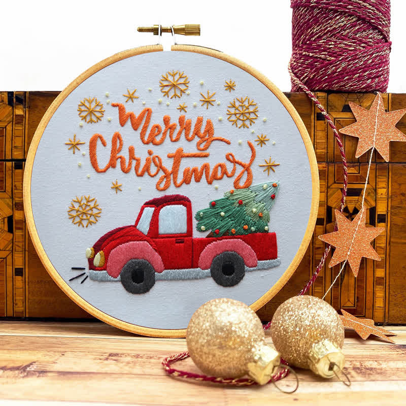 Rubbyoo Embroidery Kit - Christmas Truck  - image 10