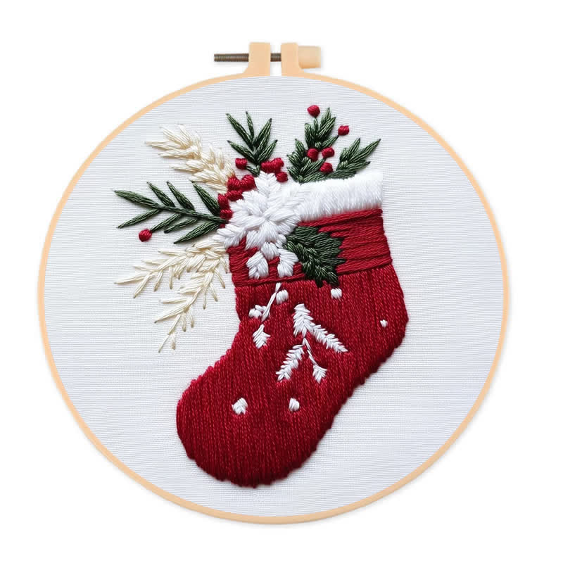 Rubbyoo Embroidery Kit - Christmas Stocking Pattern   - image 1