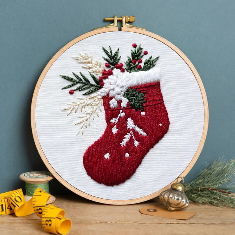 Rubbyoo Embroidery Kit - Christmas Stocking Pattern   - image 4