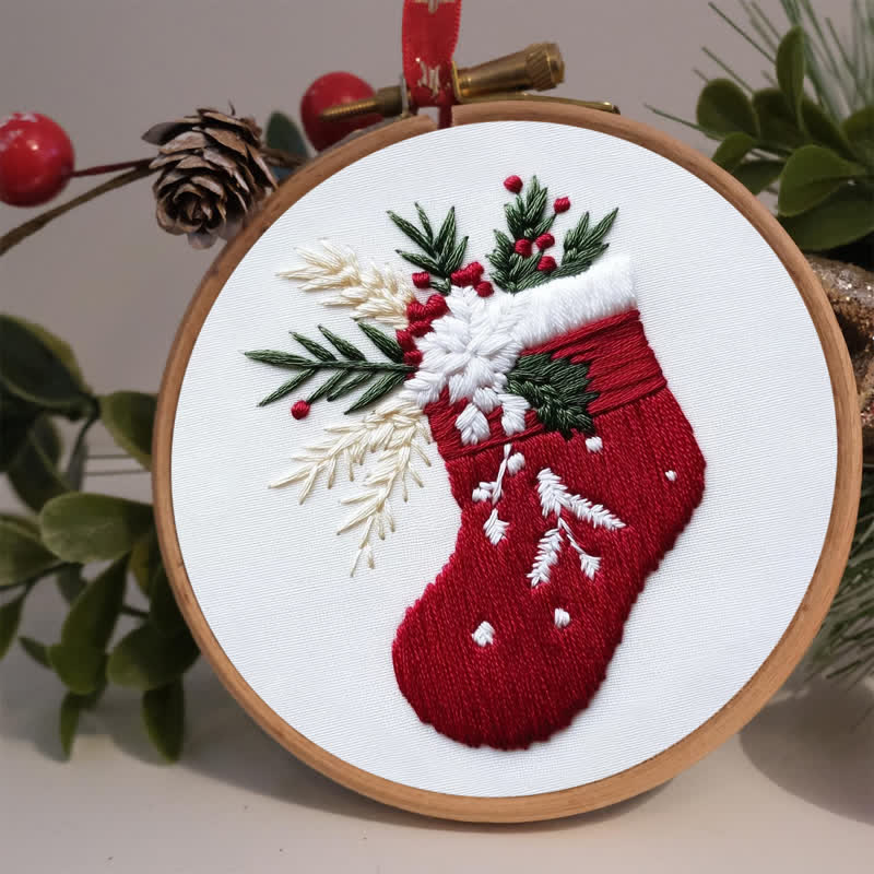 Rubbyoo Embroidery Kit - Christmas Stocking Pattern   - image 3