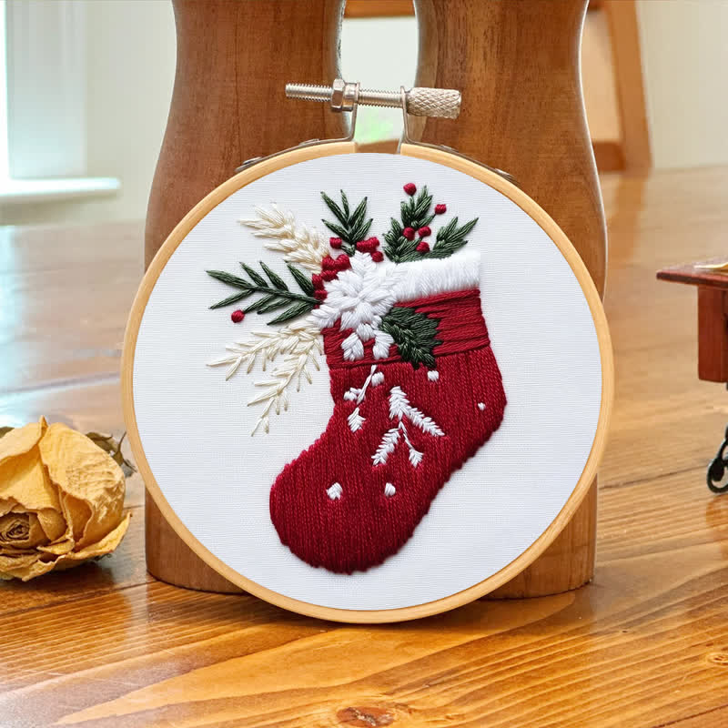 Rubbyoo Embroidery Kit - Christmas Stocking Pattern   - image 8