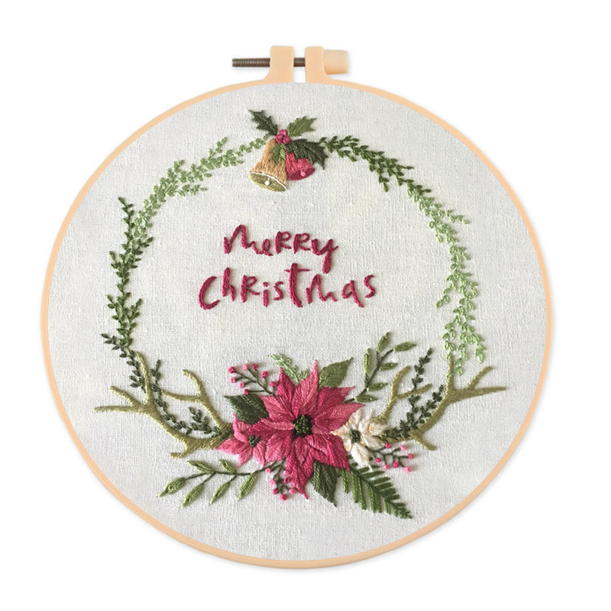 Rubbyoo Embroidery Kit -Floral Christmas - image 1