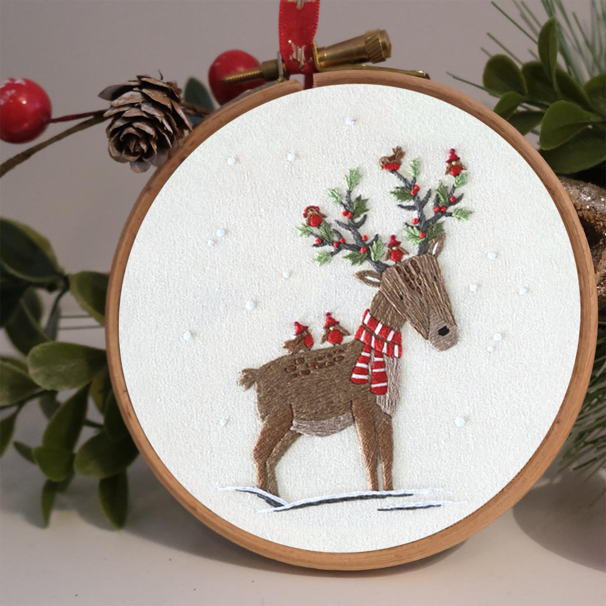 Rubbyoo Embroidery Kit - Christmas Elk - image 2