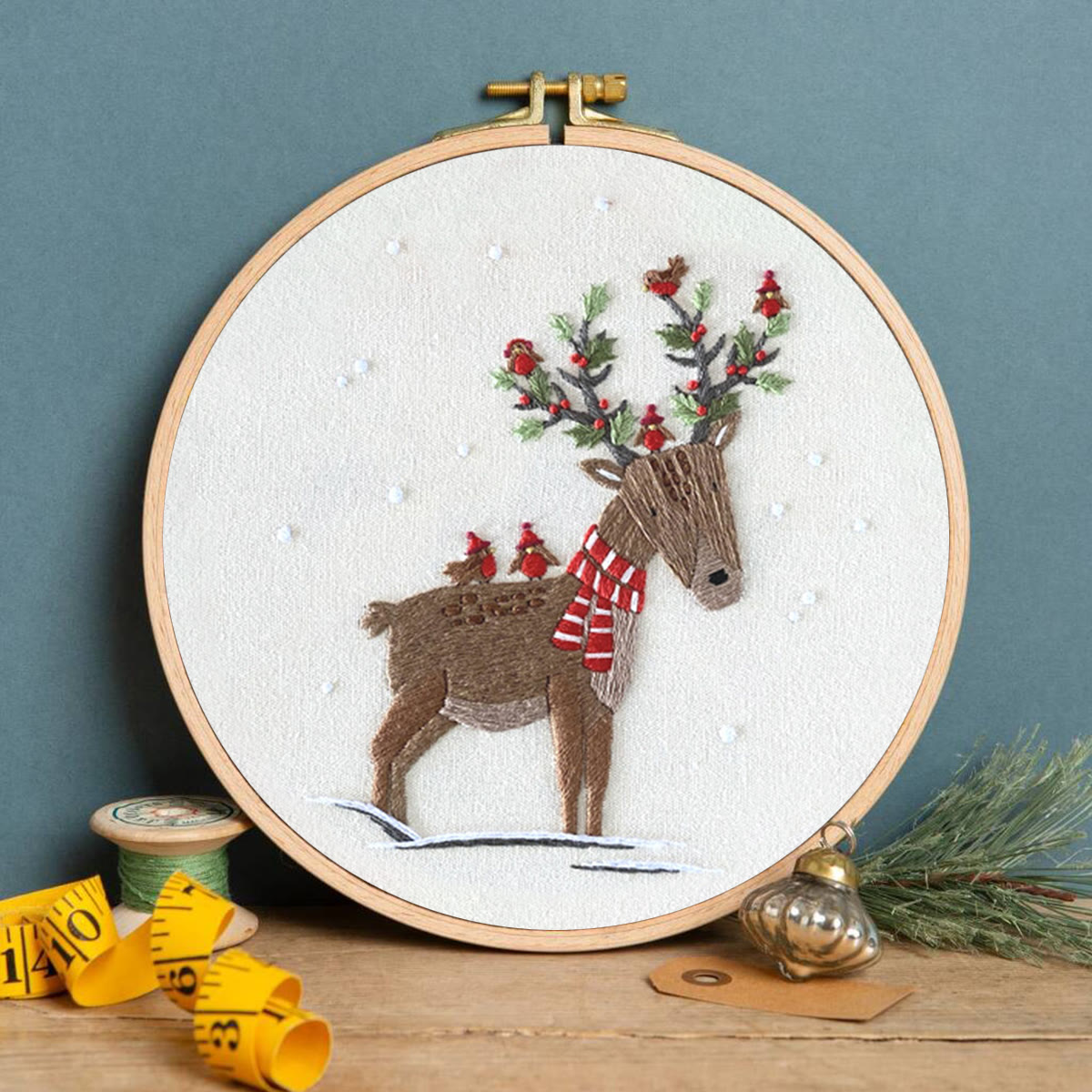 Rubbyoo Embroidery Kit - Christmas Elk - image 3