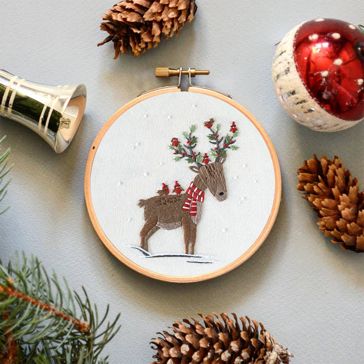 Rubbyoo Embroidery Kit - Christmas Elk - image 5