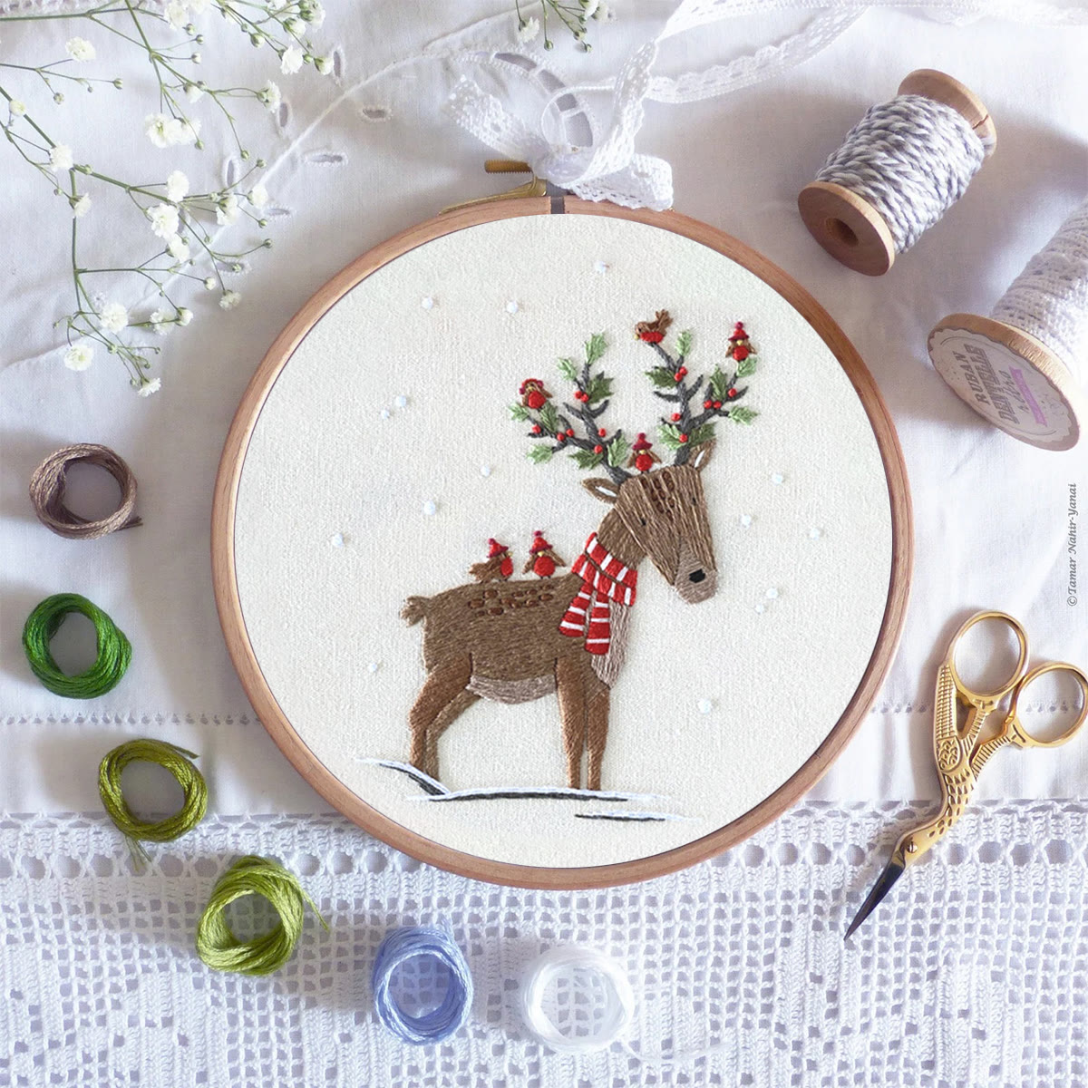 Rubbyoo Embroidery Kit - Christmas Elk - image 8