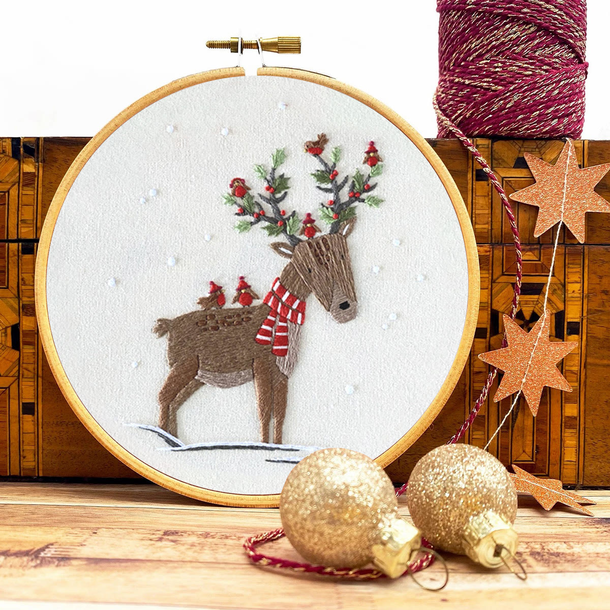 Rubbyoo Embroidery Kit - Christmas Elk - image 9