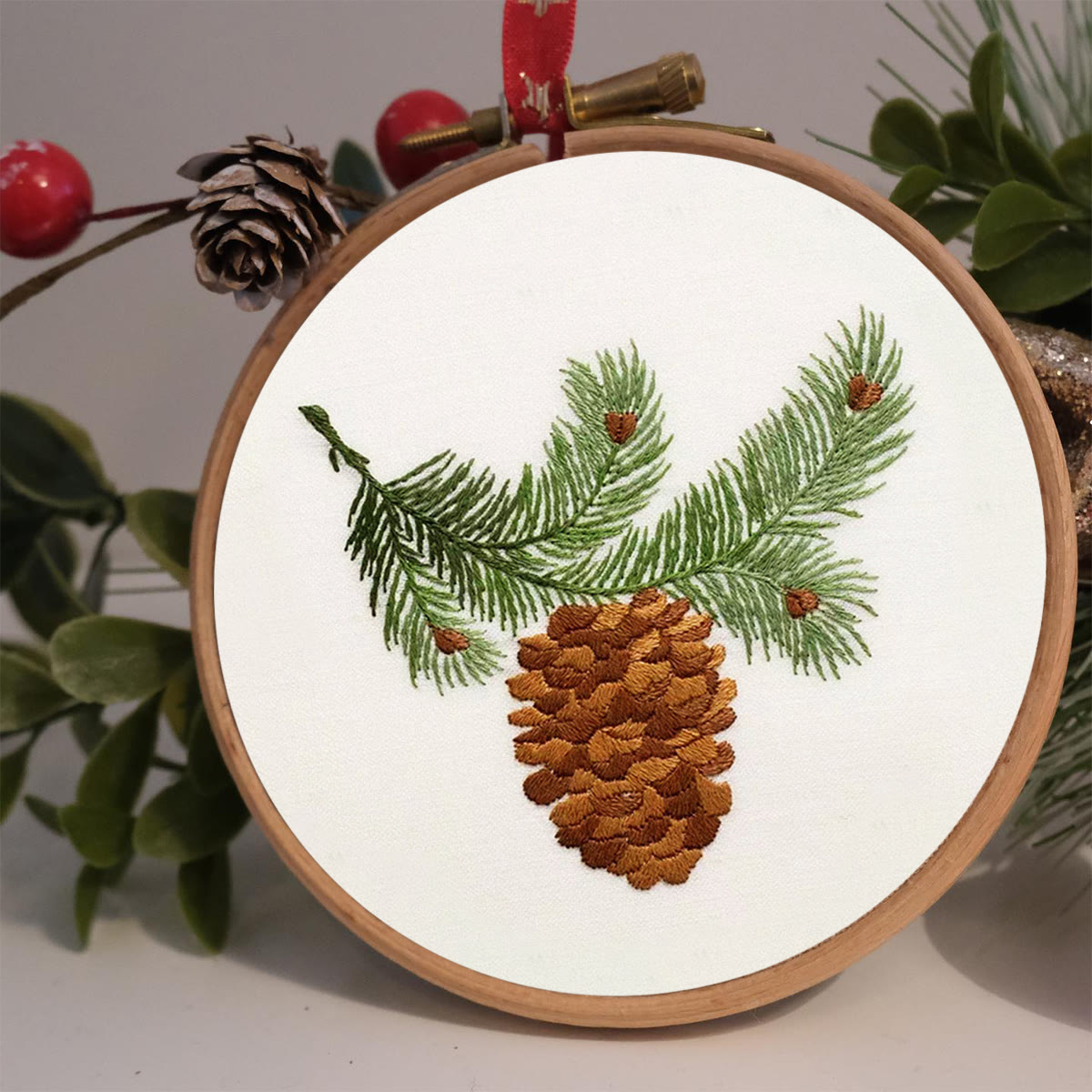 Rubbyoo Embroidery Kit - Pine Cone  - image 2