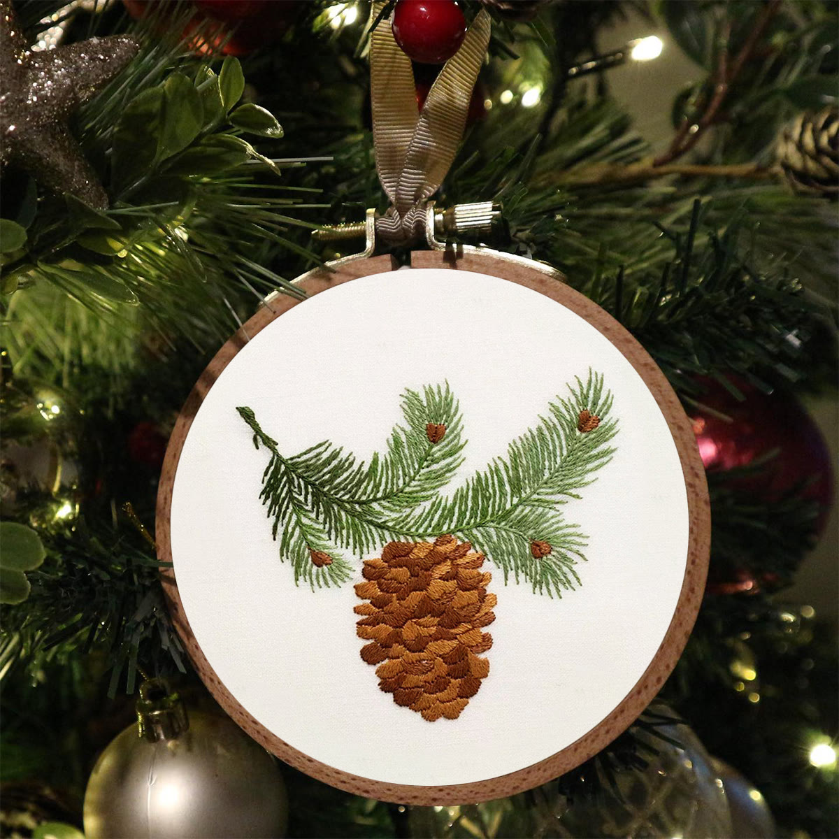 Rubbyoo Embroidery Kit - Pine Cone  - image 5