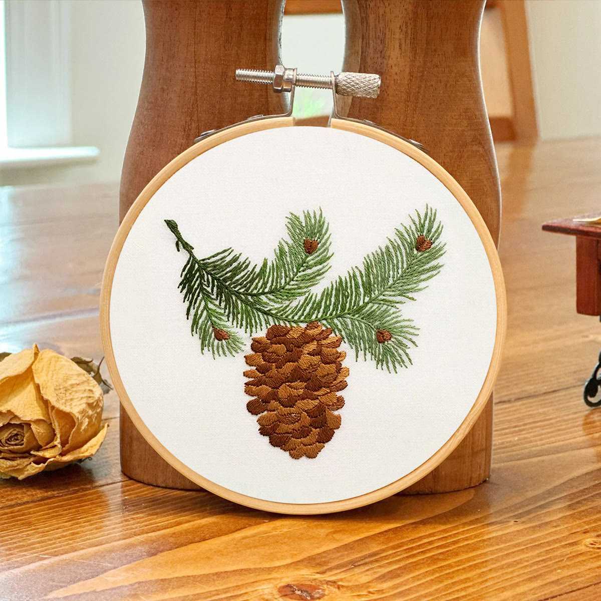 Rubbyoo Embroidery Kit - Pine Cone  - image 8