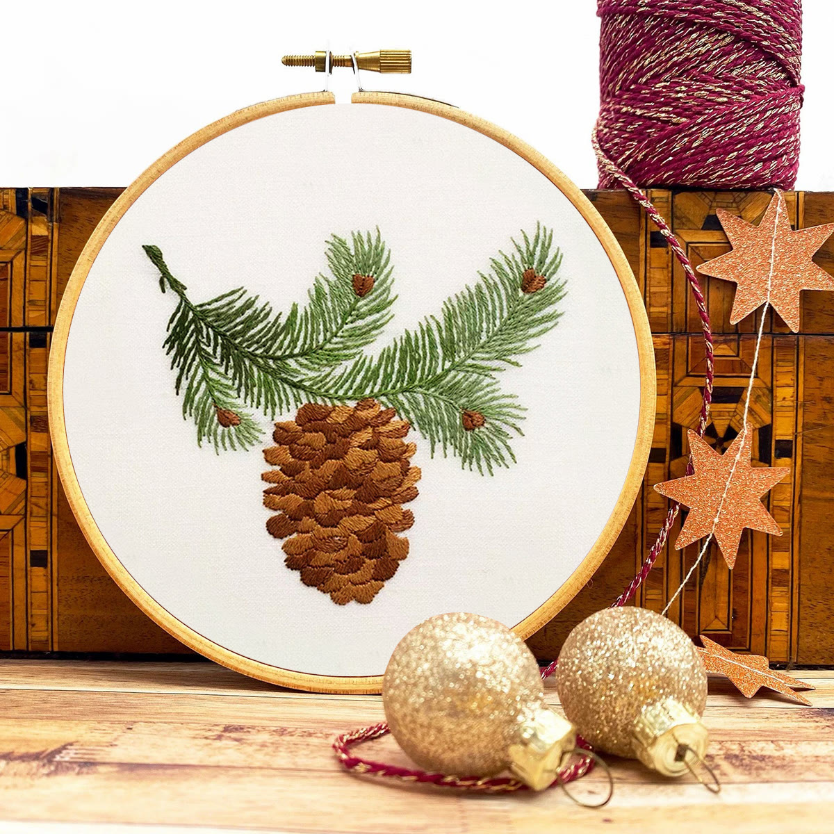 Rubbyoo Embroidery Kit - Pine Cone  - image 9