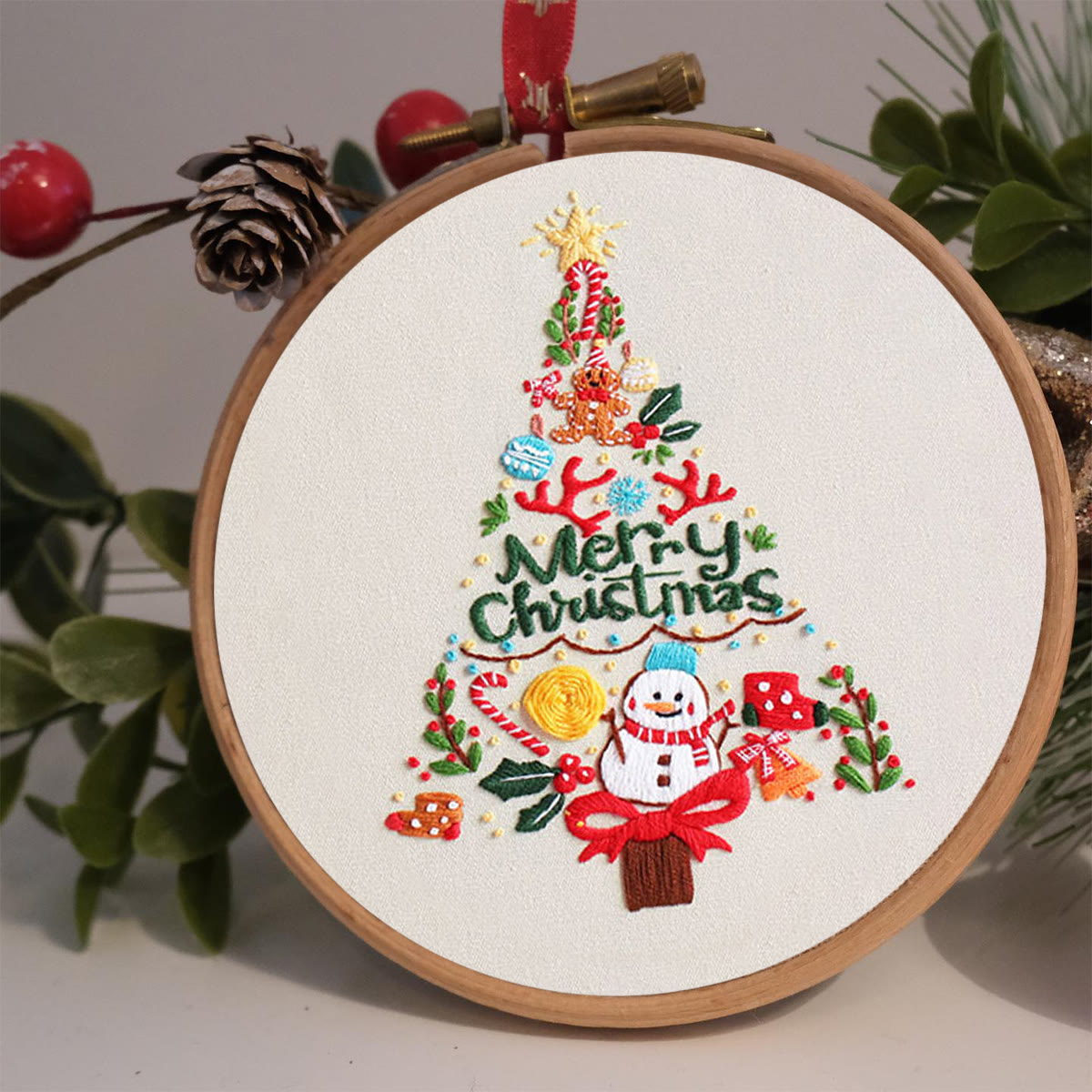 Rubbyoo Embroidery Kit - Colorful Christmas Tree  - image 2