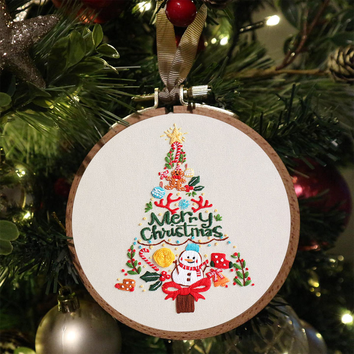 Rubbyoo Embroidery Kit - Colorful Christmas Tree  - image 4