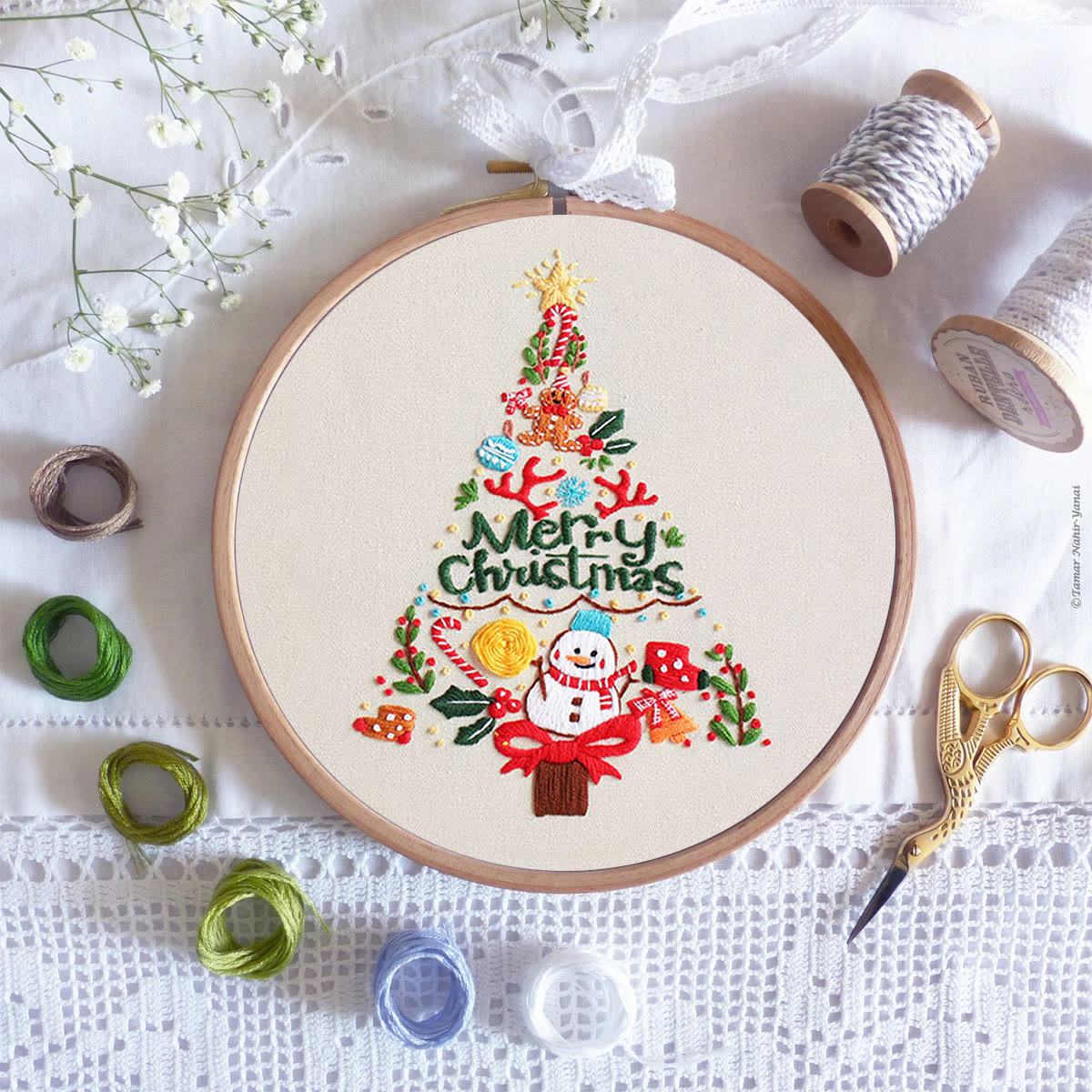 Rubbyoo Embroidery Kit - Colorful Christmas Tree  - image 8