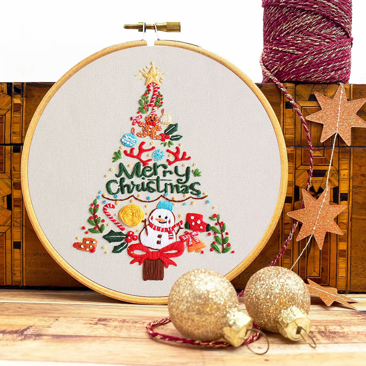 Rubbyoo Embroidery Kit - Colorful Christmas Tree  - image 9