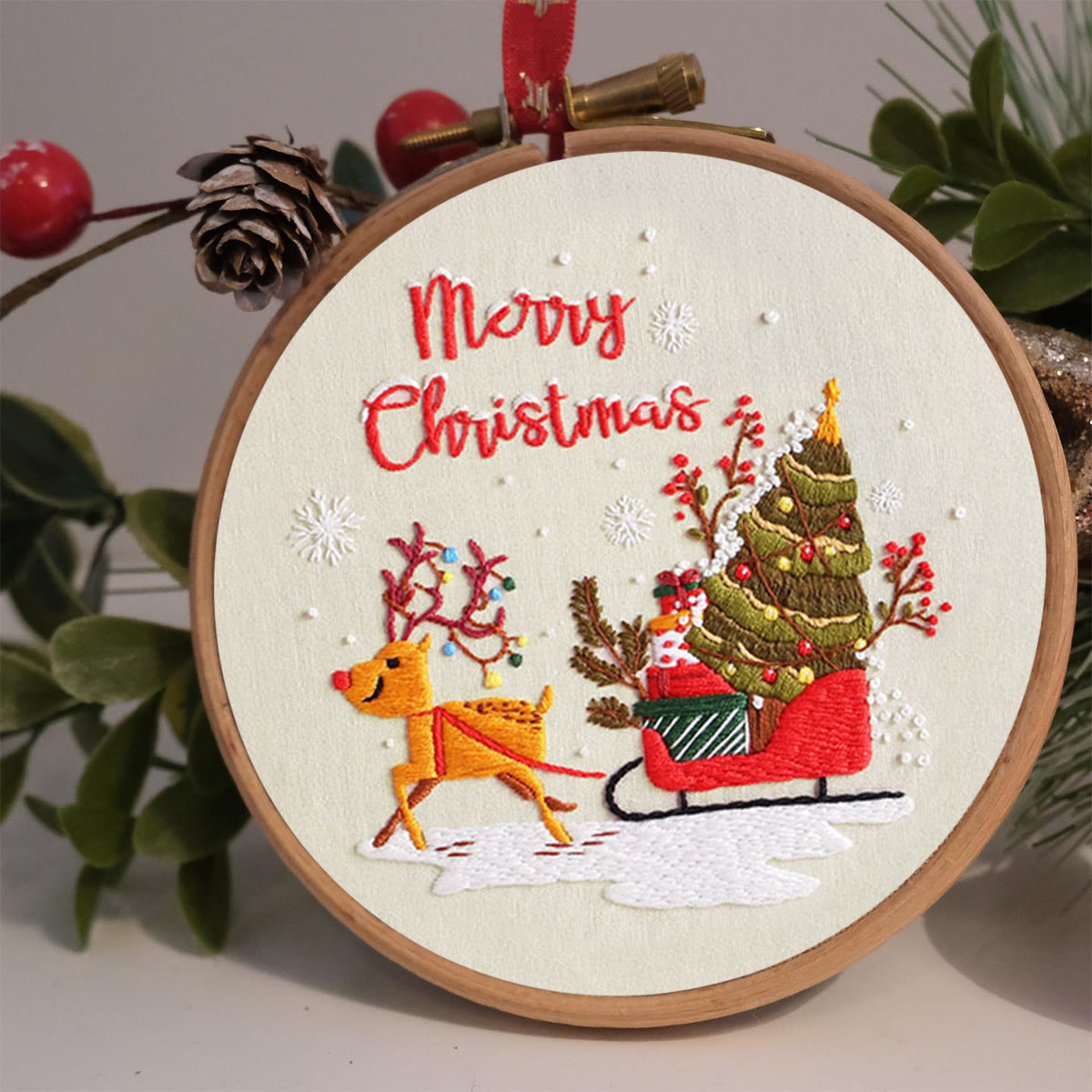 Rubbyoo Embroidery Kit -  Sleigh Elk - image 2
