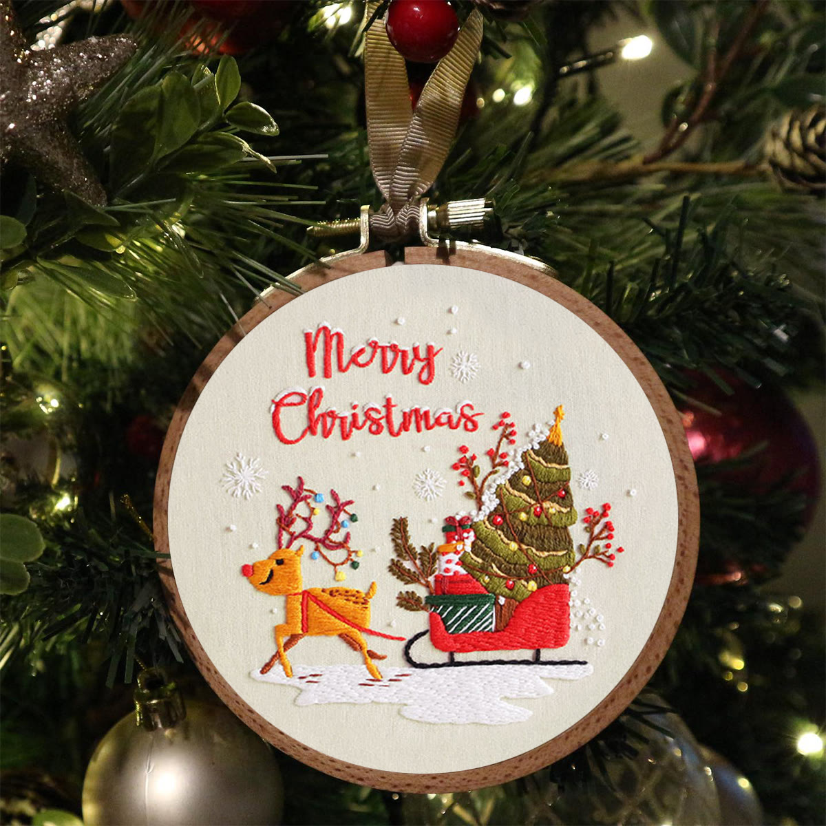 Rubbyoo Embroidery Kit -  Sleigh Elk - image 4
