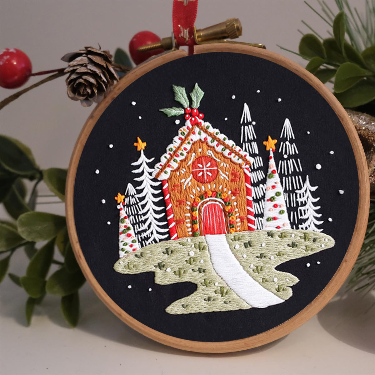 Rubbyoo Embroidery Kit  Christmas House  - image 2
