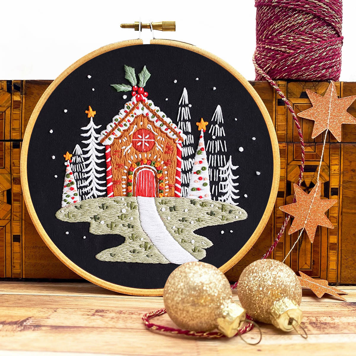 Rubbyoo Embroidery Kit  Christmas House  - image 9