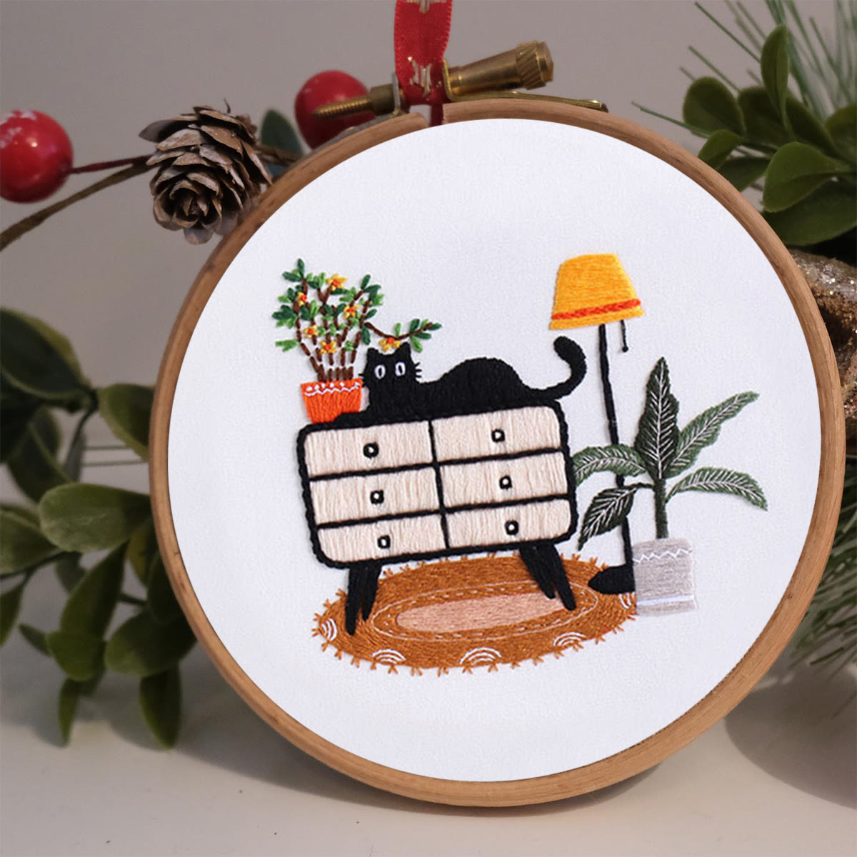 Rubbyoo Embroidery Kit-  Cat On Cupboard - image 2