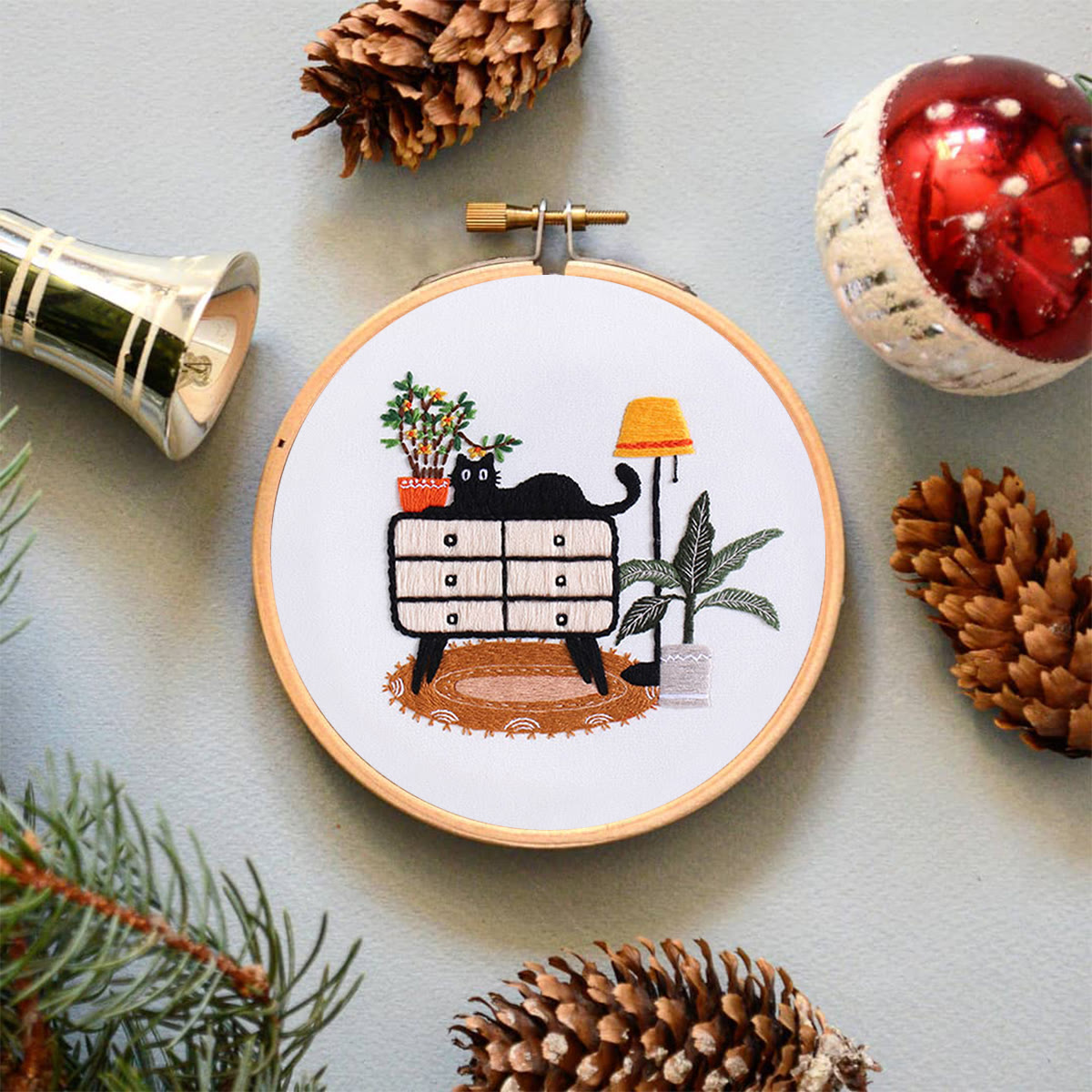 Rubbyoo Embroidery Kit-  Cat On Cupboard - image 5