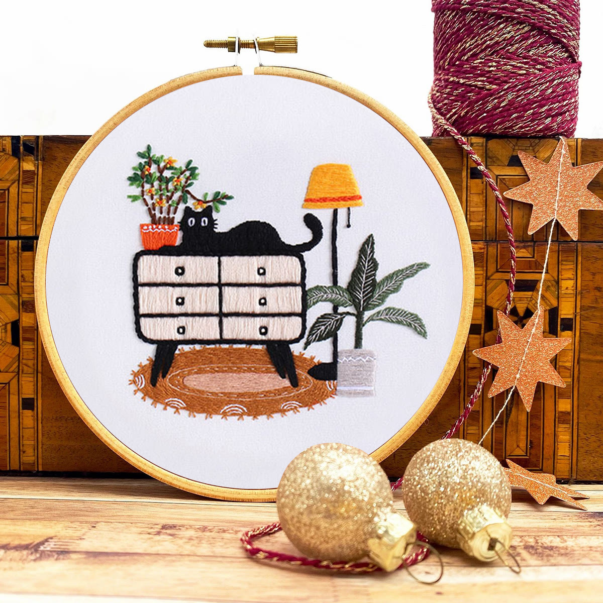 Rubbyoo Embroidery Kit-  Cat On Cupboard - image 9