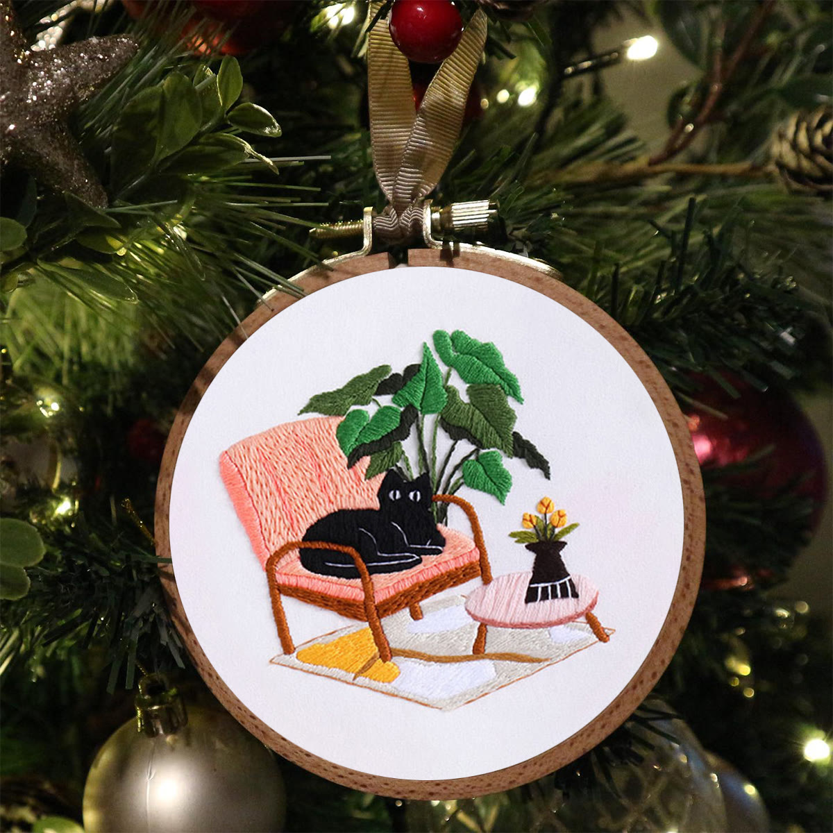 Rubbyoo Embroidery Kit-  Cat On Chair - image 4