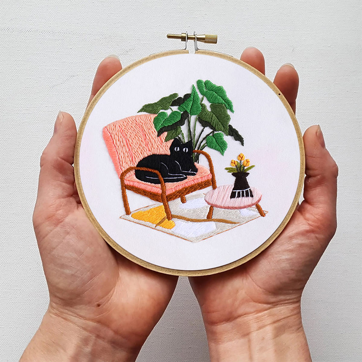 Rubbyoo Embroidery Kit-  Cat On Chair - image 6