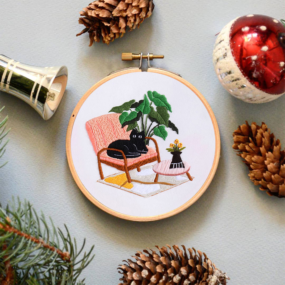 Rubbyoo Embroidery Kit-  Cat On Chair - image 5