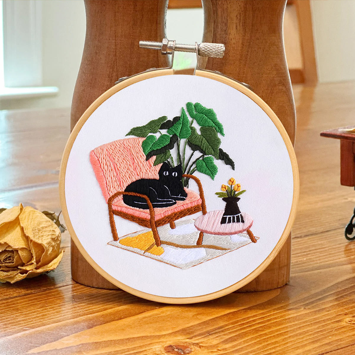 Rubbyoo Embroidery Kit-  Cat On Chair - image 7