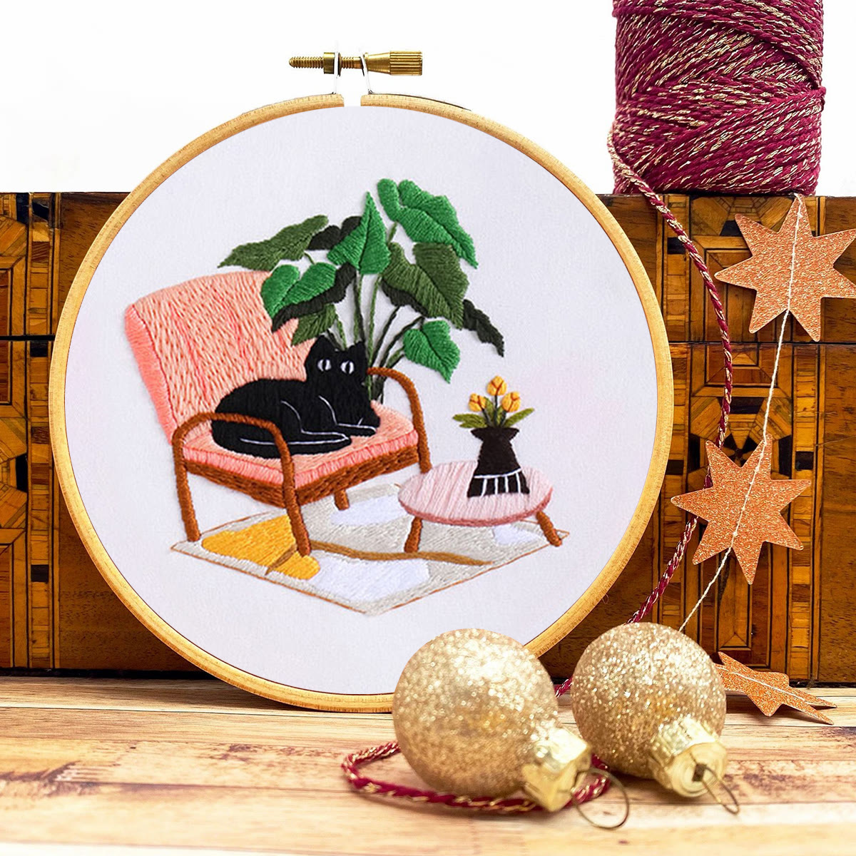 Rubbyoo Embroidery Kit-  Cat On Chair - image 9