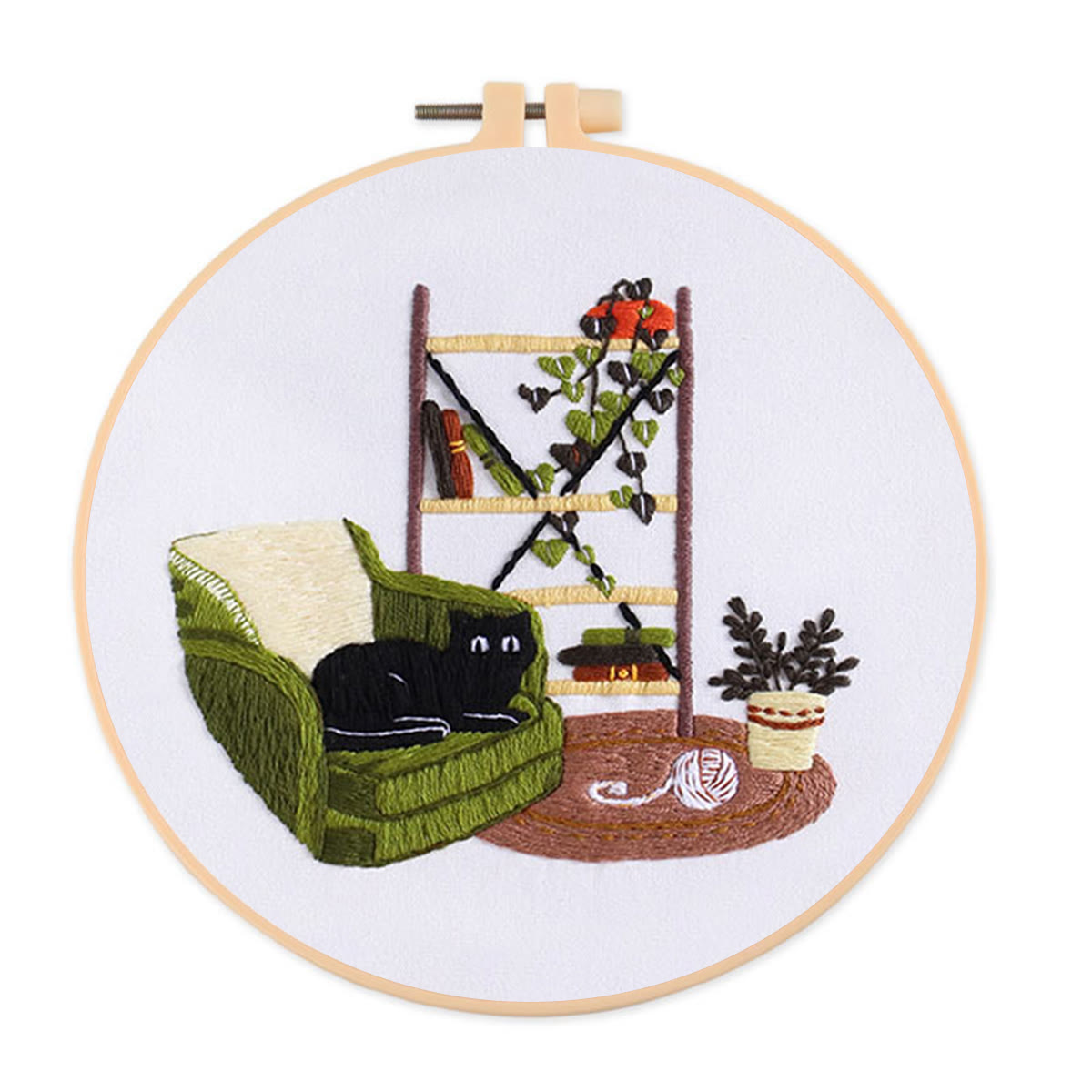 Rubbyoo Embroidery Kit- Cat On Sofa - image 1