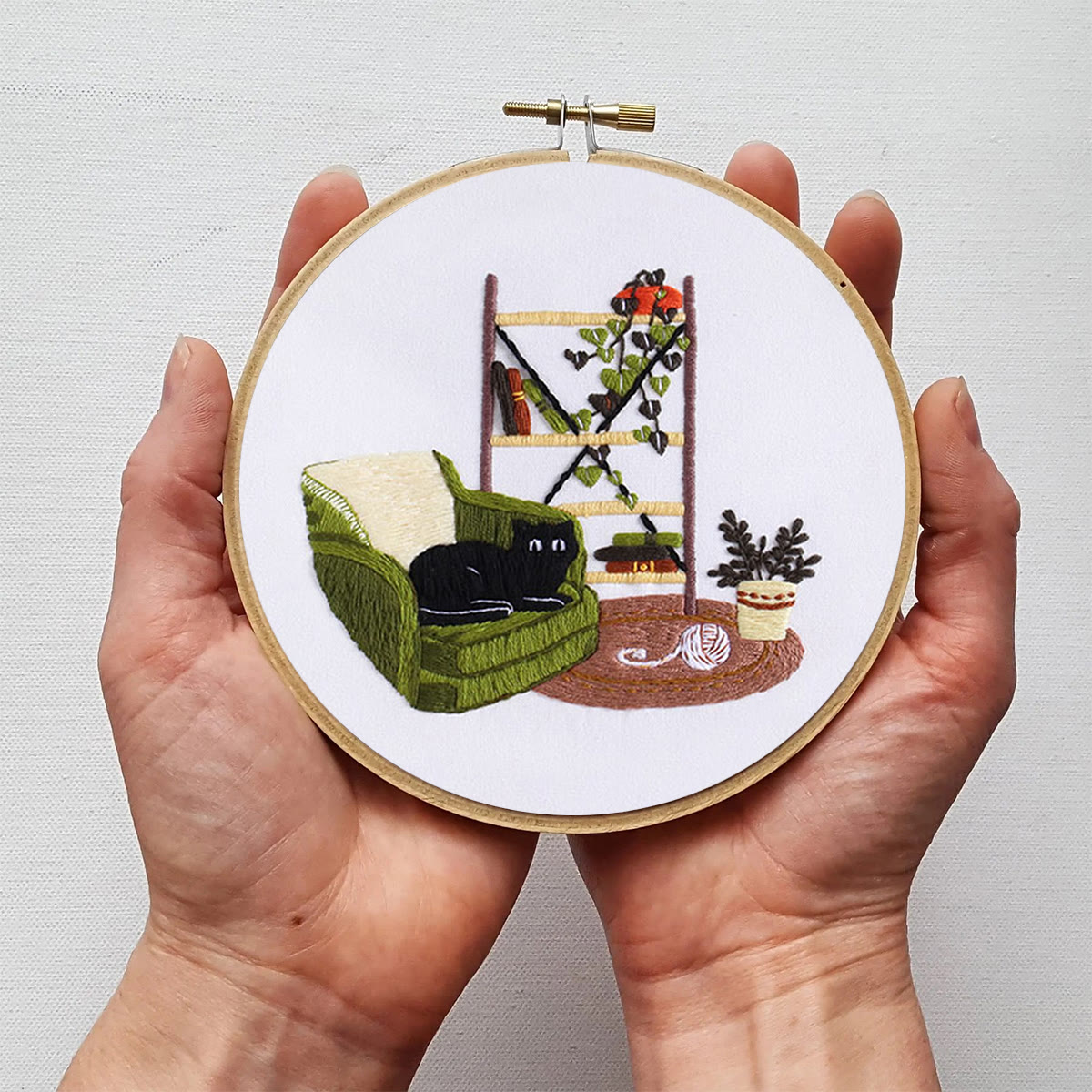 Rubbyoo Embroidery Kit- Cat On Sofa - image 6