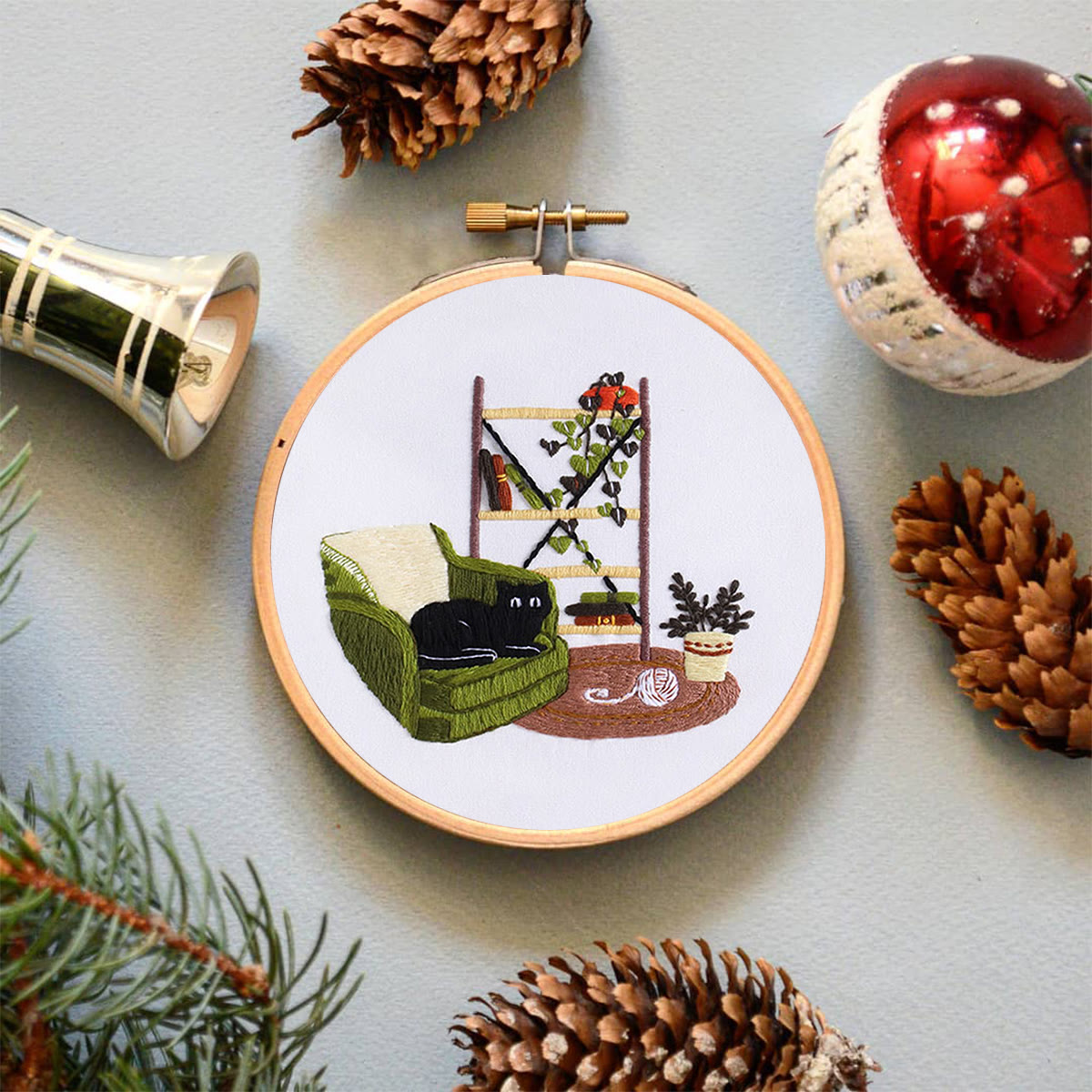 Rubbyoo Embroidery Kit- Cat On Sofa - image 5
