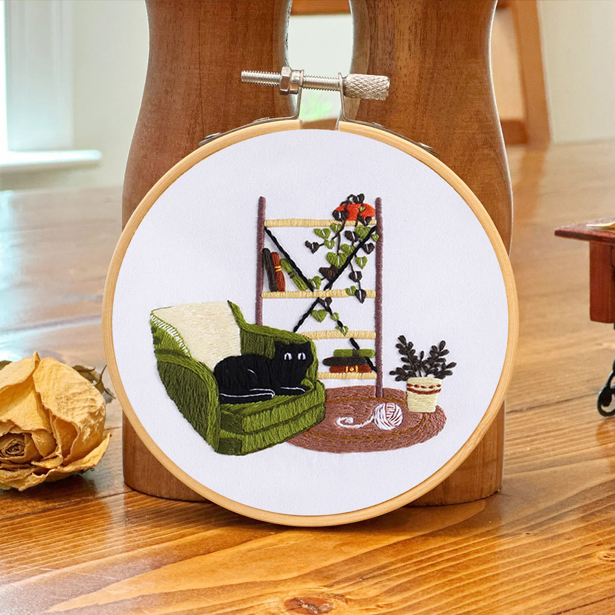 Rubbyoo Embroidery Kit- Cat On Sofa - image 7