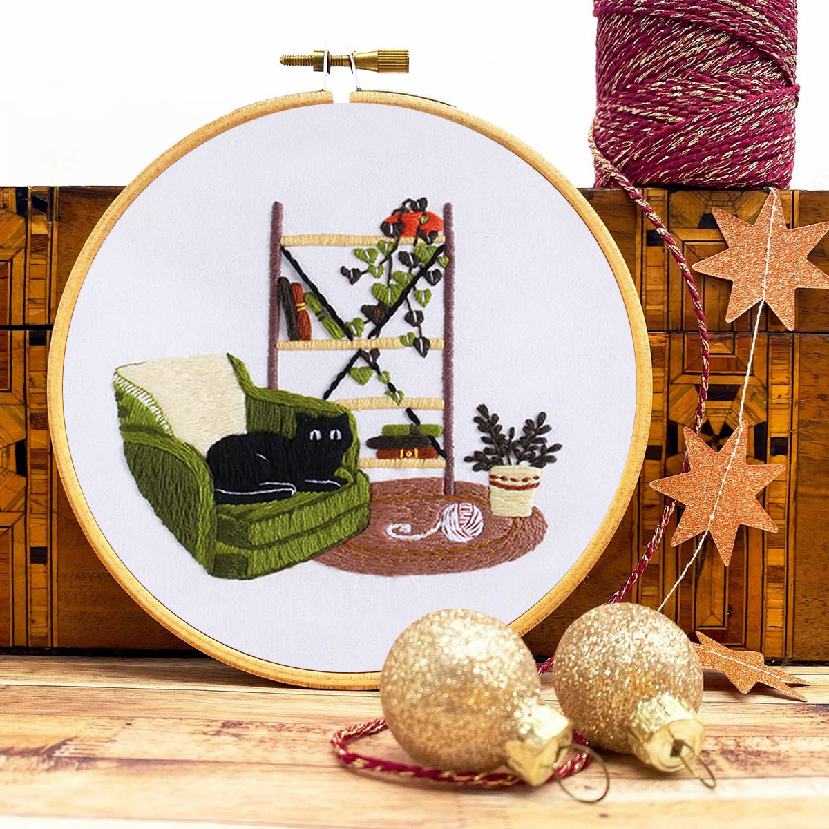 Rubbyoo Embroidery Kit- Cat On Sofa - image 9