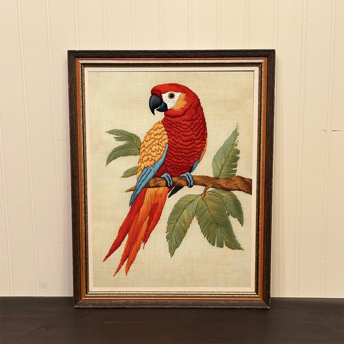 Rubbyoo Embroidery Kit- Red Bird Parrot - image 2