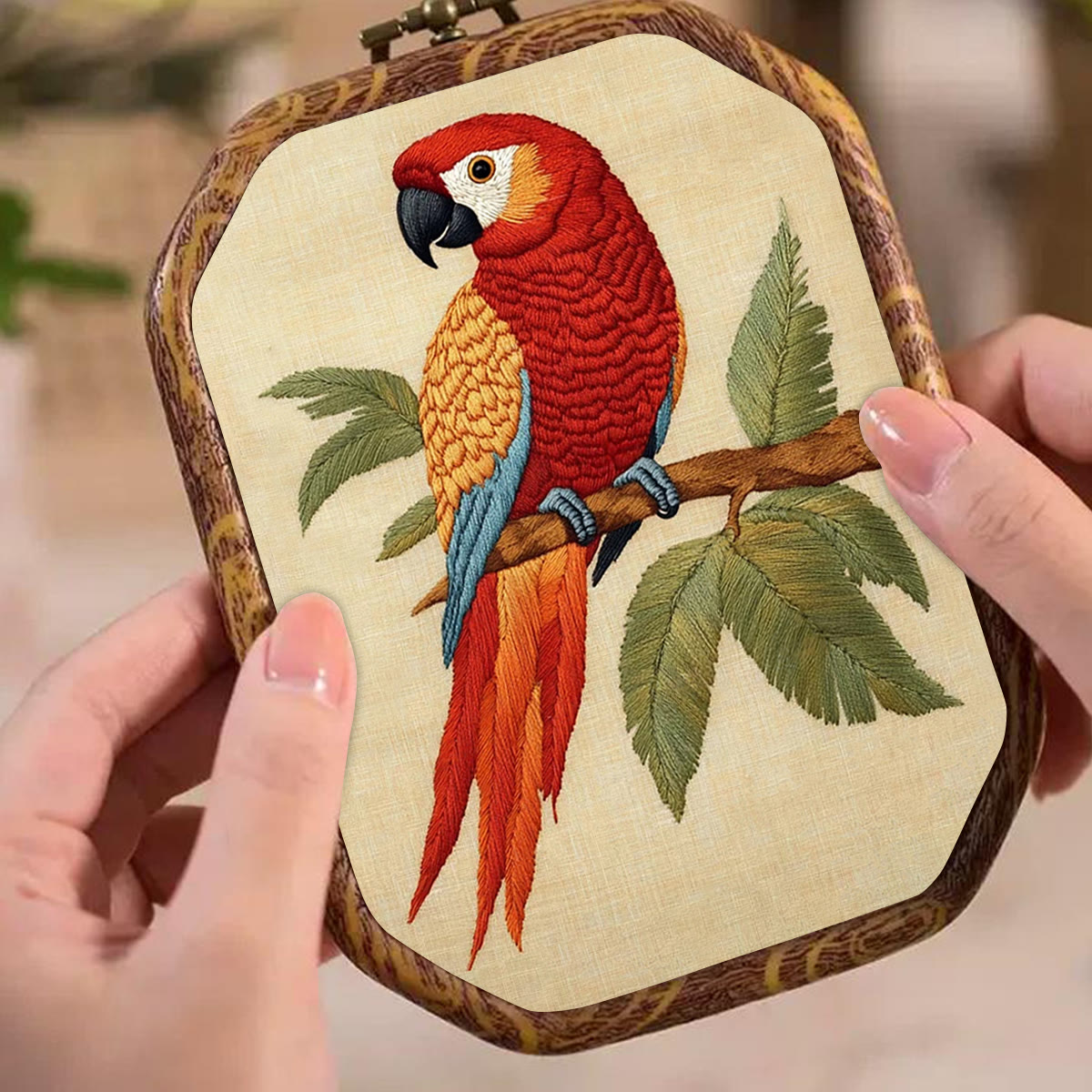 Rubbyoo Embroidery Kit- Red Bird Parrot - image 5