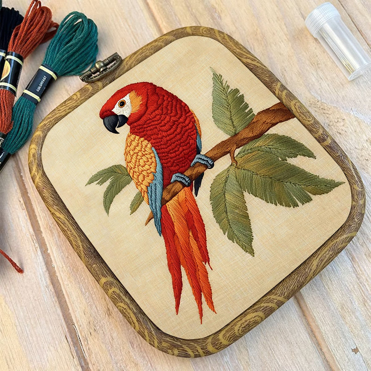Rubbyoo Embroidery Kit- Red Bird Parrot - image 10