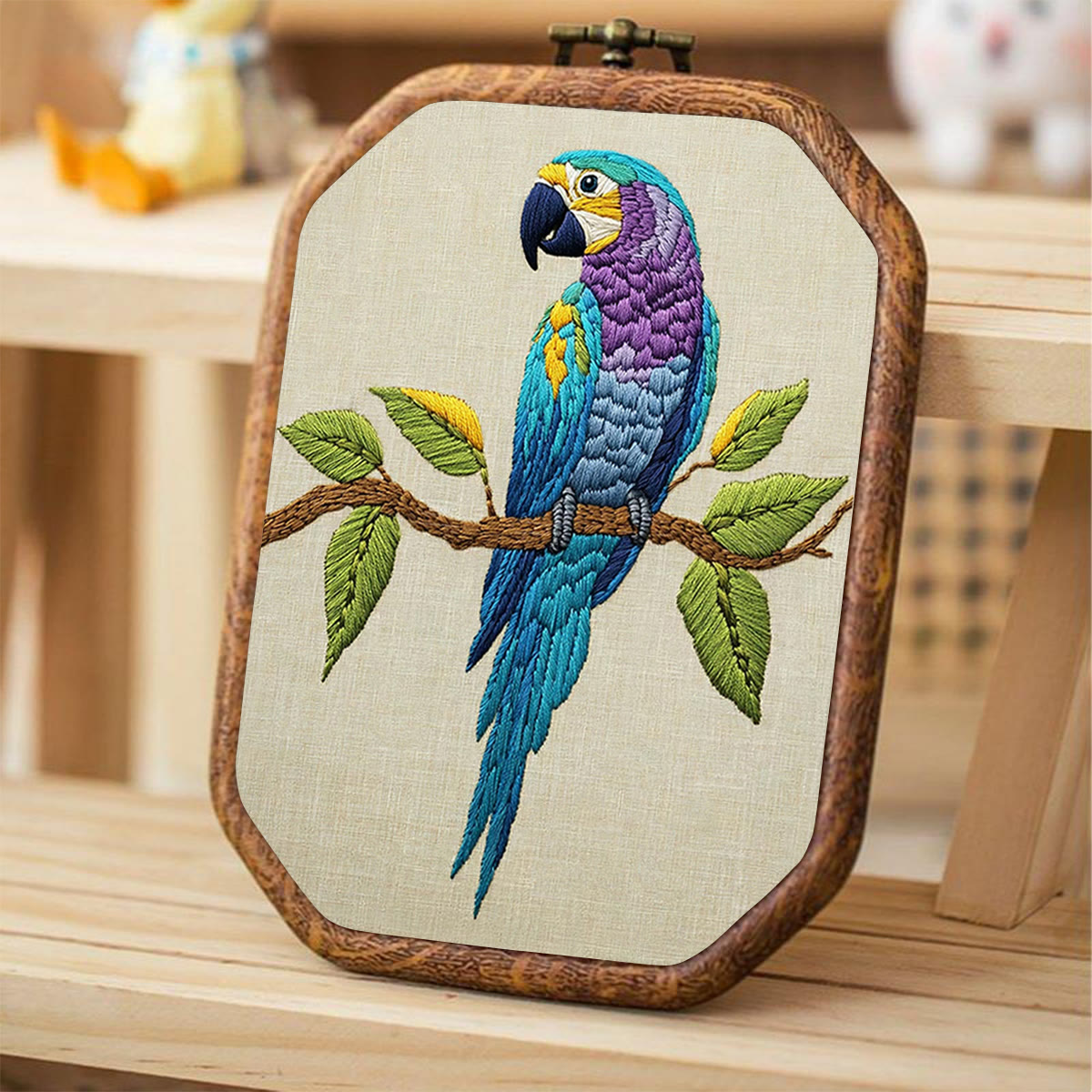 Rubbyoo Embroidery Kit- Blue Macaw - image 4