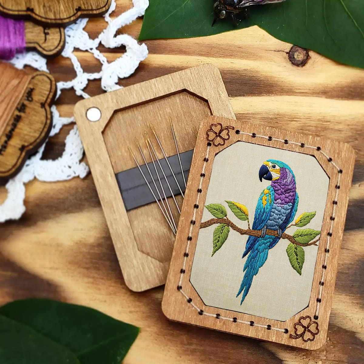 Rubbyoo Embroidery Kit- Blue Macaw - image 6