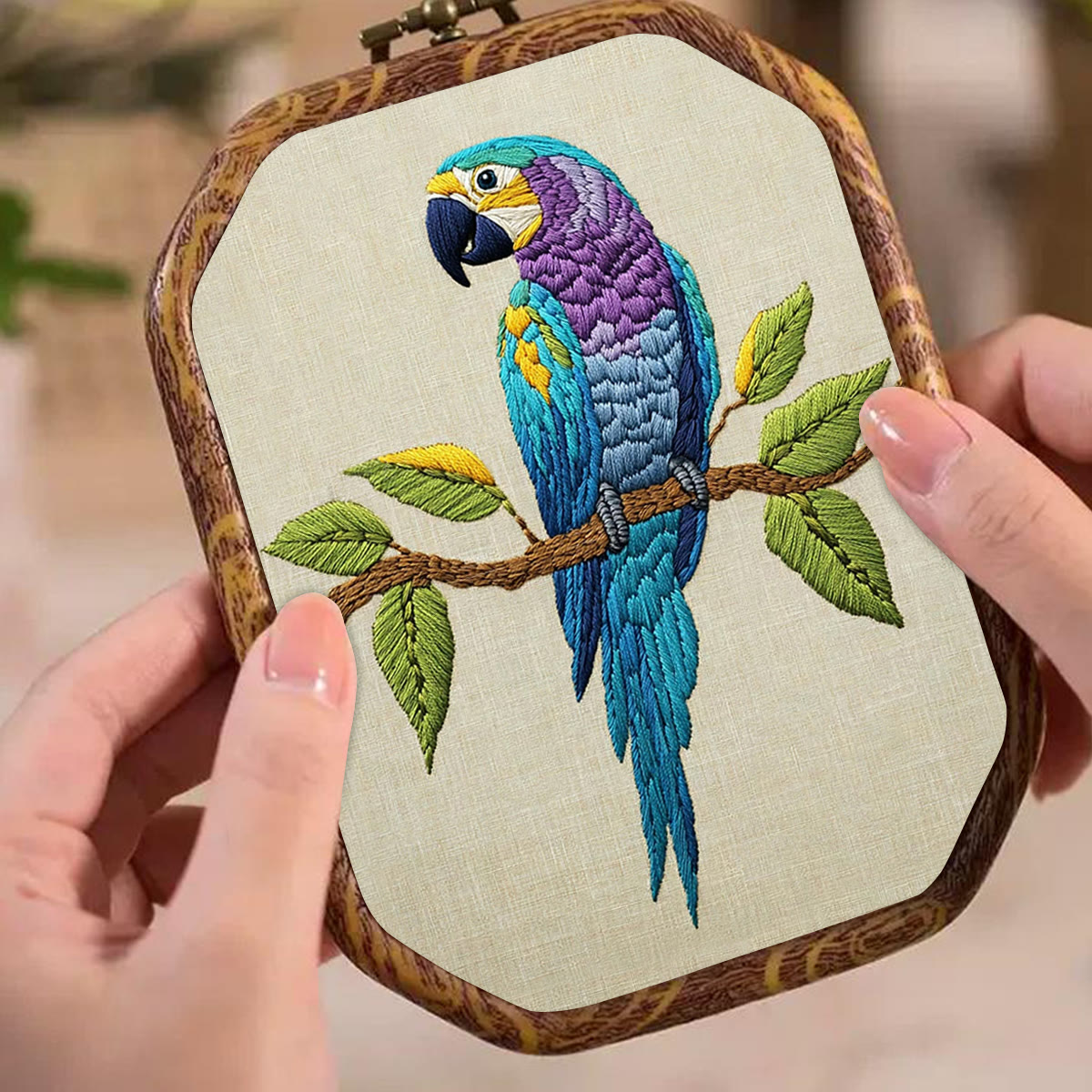 Rubbyoo Embroidery Kit- Blue Macaw - image 5