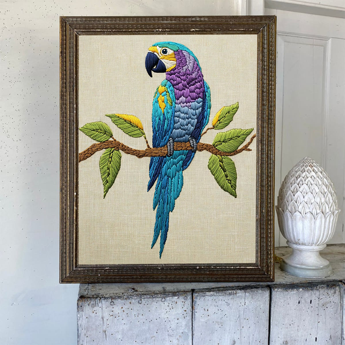 Rubbyoo Embroidery Kit- Blue Macaw - image 7