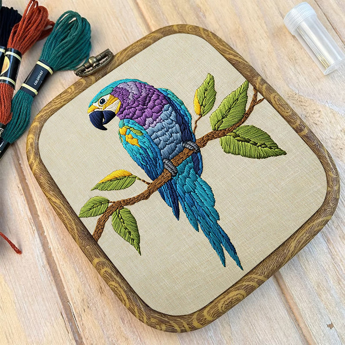 Rubbyoo Embroidery Kit- Blue Macaw - image 10
